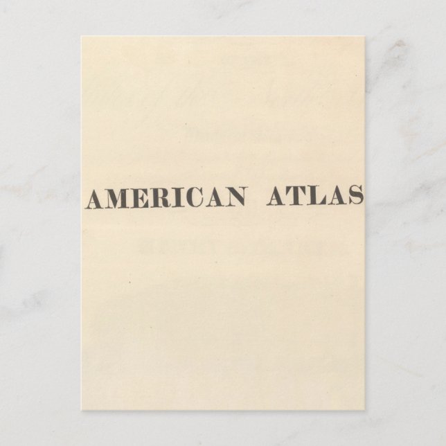 Cartão Postal Título Page American Atlas (Frente)
