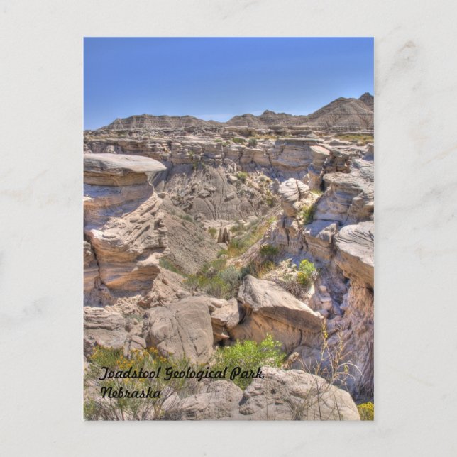 Cartão Postal Toadstool Geological Park, Nebraska (Frente)