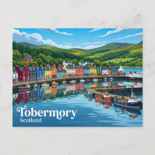 Cartão Postal Tobermory Escócia