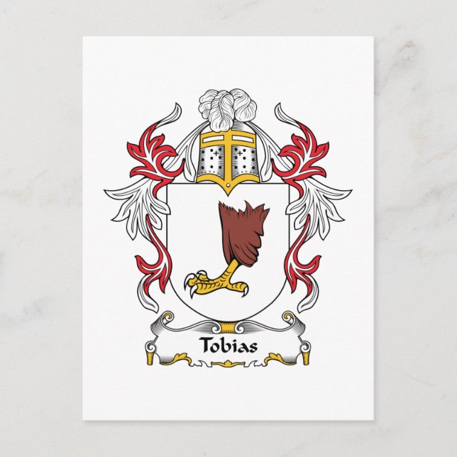Cartão Postal Tobias Family Crest (Frente)