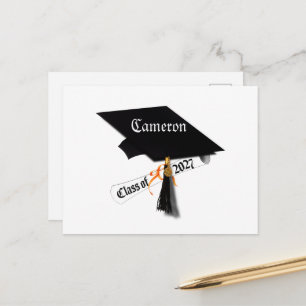 Cartão Postal Toca e Diploma da Turma de 2027 Graduação