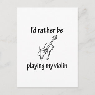 Cartão Postal Tocando meu violino
