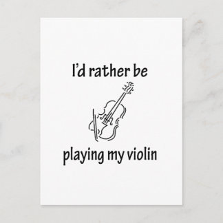 Cartão Postal Tocando meu violino