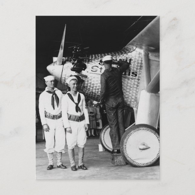 Cartão Postal Tocando o Espírito da Rua Louis: 1927 (Frente)