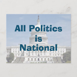 Cartão Postal Toda a Política é Nacional em 2024