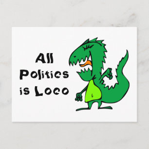 Cartão Postal Toda política é loucura