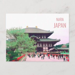 Cartão Postal Todai-ji Nara templo santuário japonês viagem