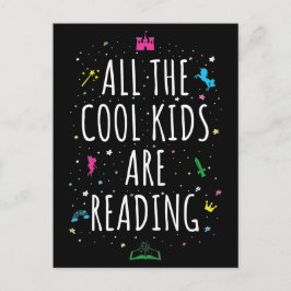 Cartão Postal Todas As Crianças Legal Estão Lendo