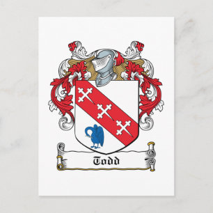 Cartão Postal Todd Family Crest