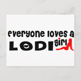 Cartão Postal Todo mundo ama uma garota Lodi