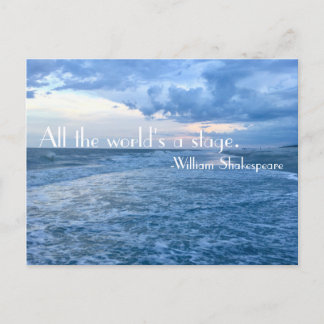 Cartão Postal Todo o Mundo é um Palco