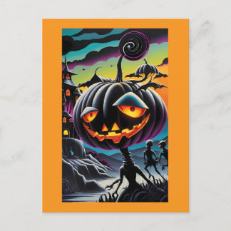 Cartão Postal Todos Aplaudam a Pumpkin-Thing - Ken Gage Art