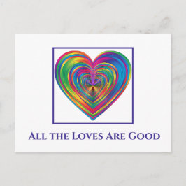 Cartão Postal Todos Os Amores São Bons