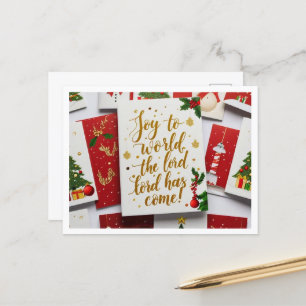 Cartão Postal Todos os Corações Vêm para Casa no Natal