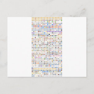 Cartão Postal Todos os emojis iPhone / iOS