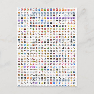 Cartão Postal Todos os emojis iPhone / iOS