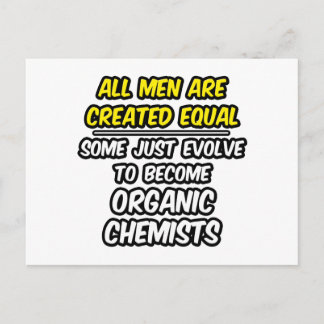 Cartão Postal Todos Os Homens São Criados Iguais... Químicos Org