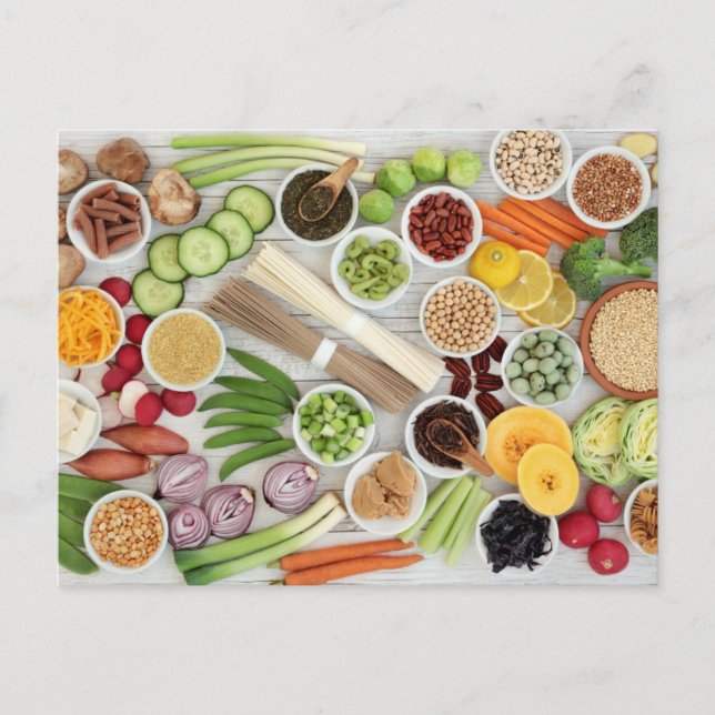 Cartão Postal Todos os vegetais postais (Frente)