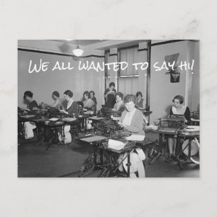 Cartão Postal Todos Queríamos Dizer Oi!Cartão Postal