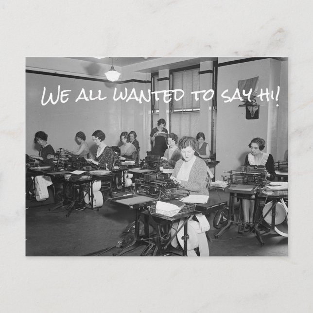 Cartão Postal Todos Queríamos Dizer Oi!Cartão Postal (Frente)