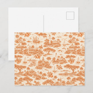 Cartão Postal Toile da Geórgia Costeira