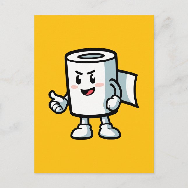Cartão Postal Toilet Roll (Frente)