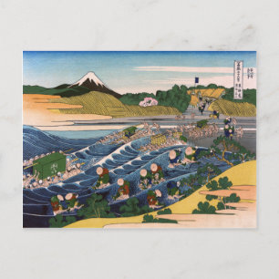 Cartão Postal Tokaido Kanaya No Fuji, Katsushika Hokusai