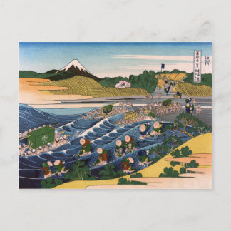 Cartão Postal Tokaido Kanaya No Fuji, Katsushika Hokusai
