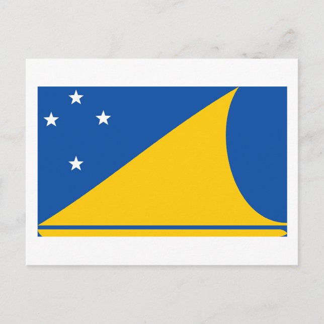 Cartão Postal Tokelau Flag (Frente)