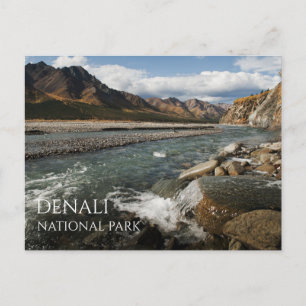 Cartão Postal Toklat River, Denali National Park, Alaska