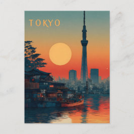 Cartão Postal Tokyo Japan vintage