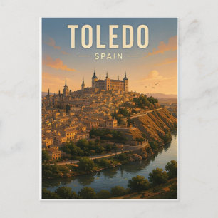 Cartão Postal Toledo Espanha Centro Histórico Medieval Viagem 🏰