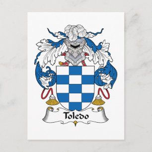 Cartão Postal Toledo Family Crest