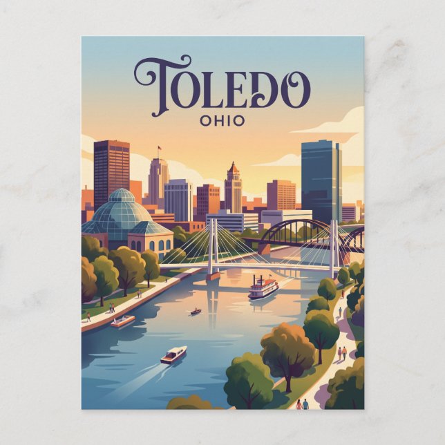 Cartão Postal Toledo, Ohio (Frente)