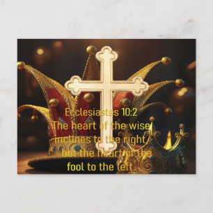 Cartão Postal Tolo vs. Sábio