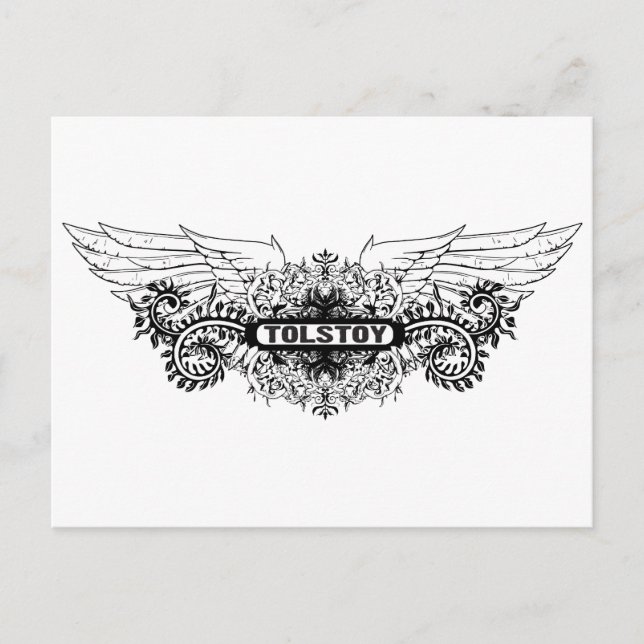 Cartão Postal Tolstoy ~ Leo Novelist / Escritor (Frente)
