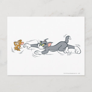 Cartão Postal Tom and Jerry Chase