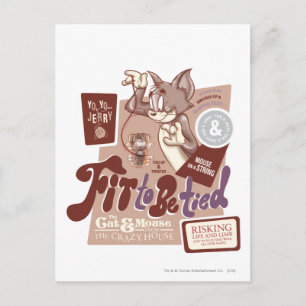 Cartão Postal Tom e Jerry Ajustados de serem amarrados