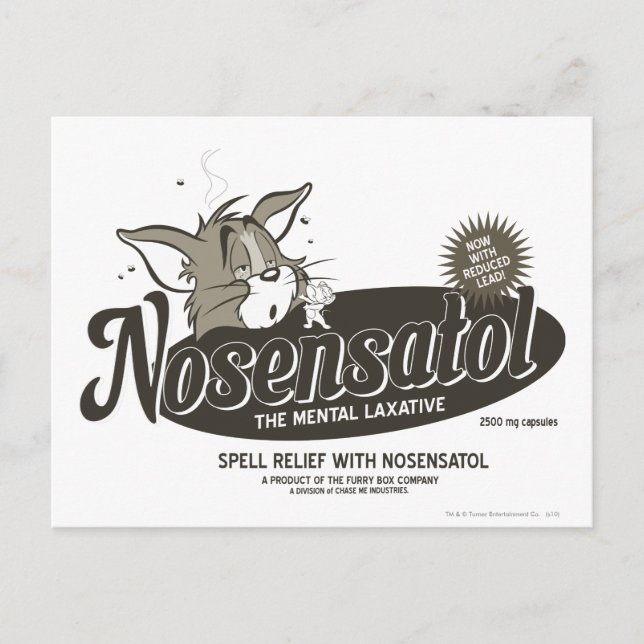 Cartão Postal Tom e Jerry Nosensatol (Frente)