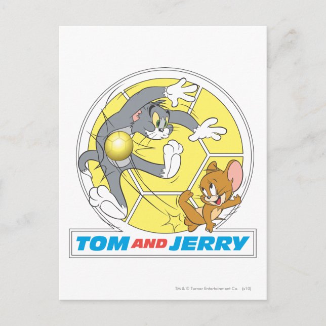 Cartão Postal Tom e Jerry Soccer (Futebol) 8 (Frente)