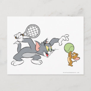 Cartão Postal Tom e Jerry Tênis Stars 2