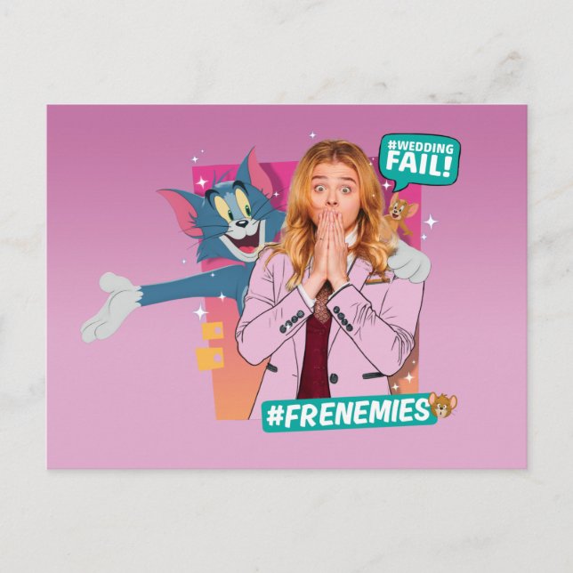 Cartão Postal Tom & Jerry Com Kayla - Franceses (Frente)