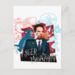 Cartão Postal Tom & Jerry Com Terrance - Gerenciamento De Raiva