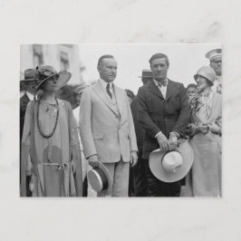 Cartão Postal Tom Mix com o Presidente Coolidge