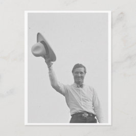 Cartão Postal Tom Mix Entrando Em Um Grupo De Meninos