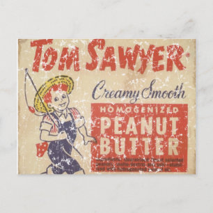 Cartão Postal Tom Sawyer - 1945 - angustiado