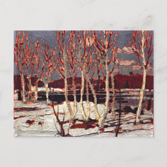 Cartão Postal Tom Thomson - Abril em Algonquin (Frente)