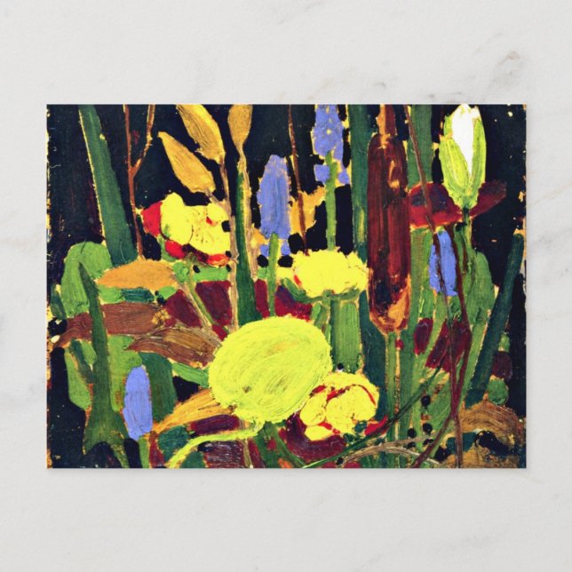 Cartão Postal Tom Thomson - Flores de Água - 1915 (Frente)