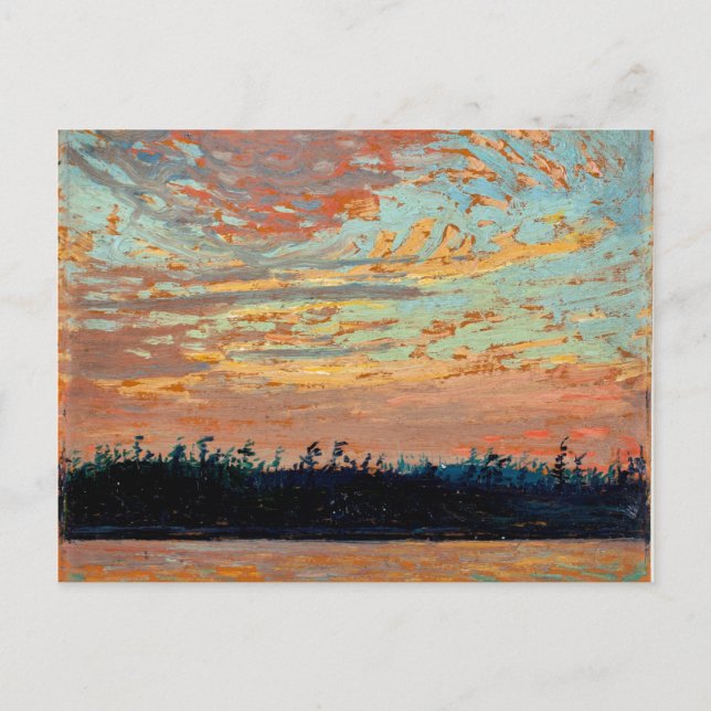 Cartão Postal Tom Thomson - Sunset Sky (Frente)