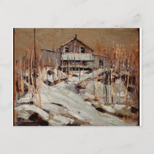 Cartão Postal Tom Thomson Vintage canadense Cabin Fraser's Lodge